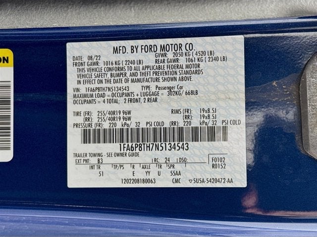 2022 Ford Mustang EcoBoost Premium