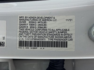 2022 Honda Accord Touring 2.0T