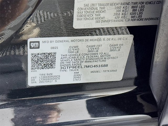 2021 GMC Sierra 1500 AT4