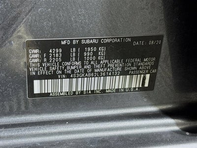 2020 Subaru Impreza Base