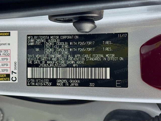 2018 Toyota 4Runner TRD Off-Road Premium