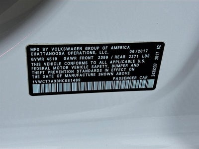 2017 Volkswagen Passat SEL Premium