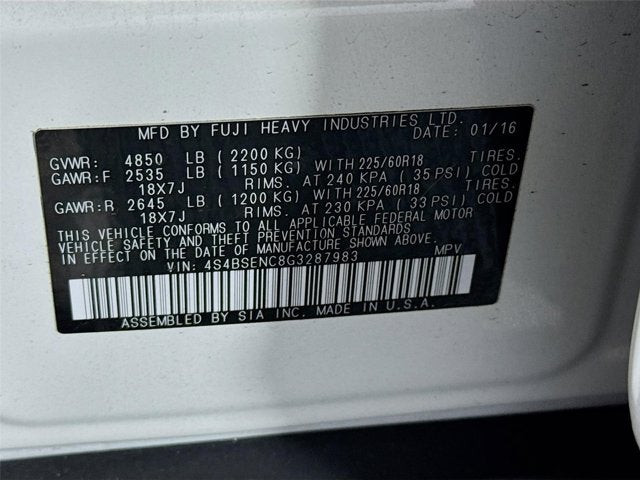2016 Subaru Outback 3.6R