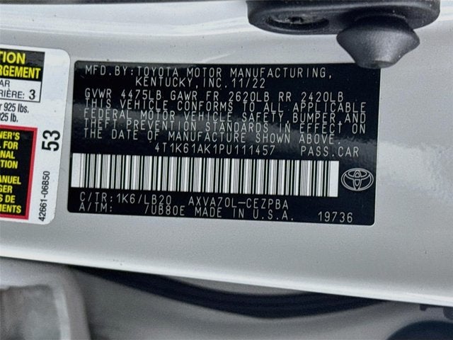 2023 Toyota Camry XSE