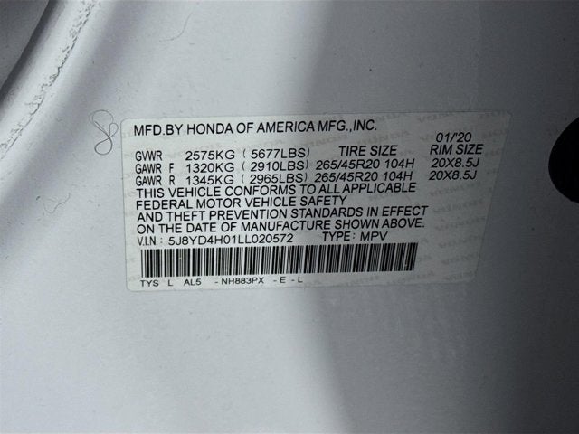 2020 Acura MDX Technology & A-Spec Packages