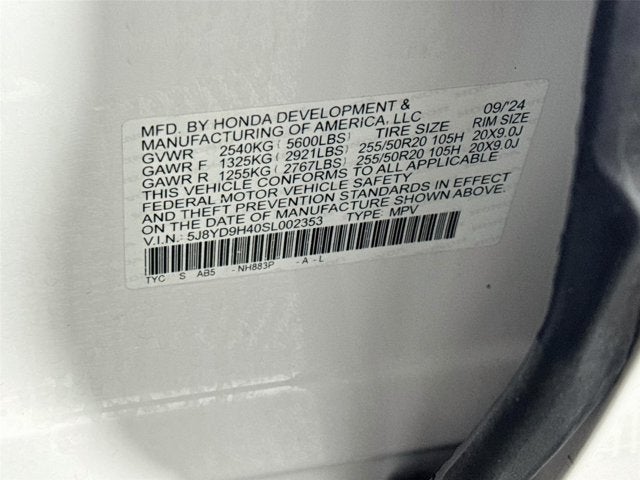 2025 Acura MDX Technology Package