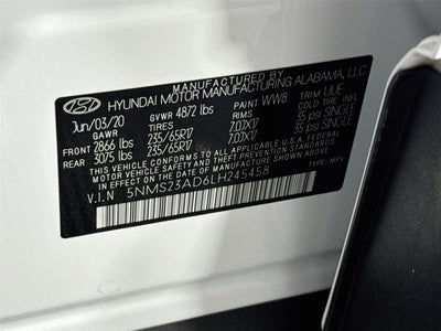 2020 Hyundai Santa Fe SE
