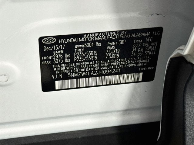2018 Hyundai Santa Fe Sport 2.0T Ultimate