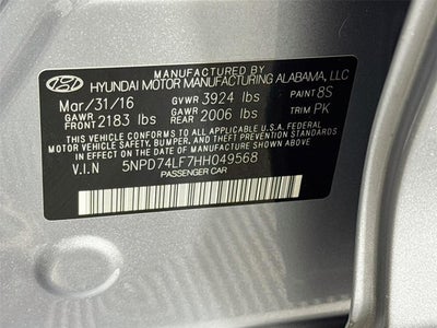 2017 Hyundai Elantra SE