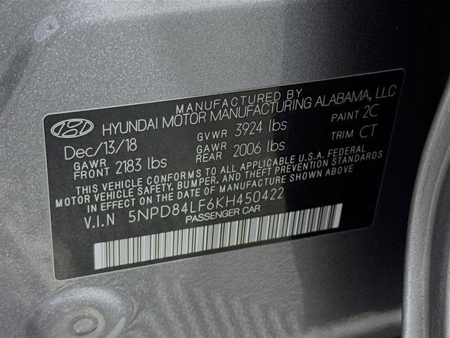 2019 Hyundai Elantra SEL