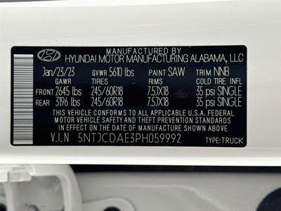2023 Hyundai Santa Cruz SEL