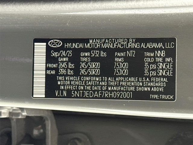 2024 Hyundai Santa Cruz Limited