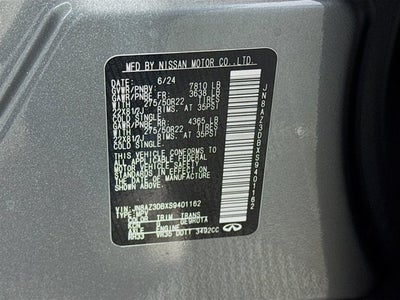 2025 INFINITI QX80 SENSORY