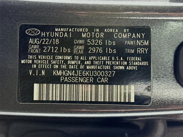 2019 Genesis G80 3.8