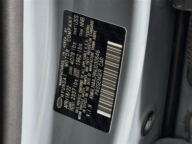 2022 Hyundai Elantra Hybrid Limited