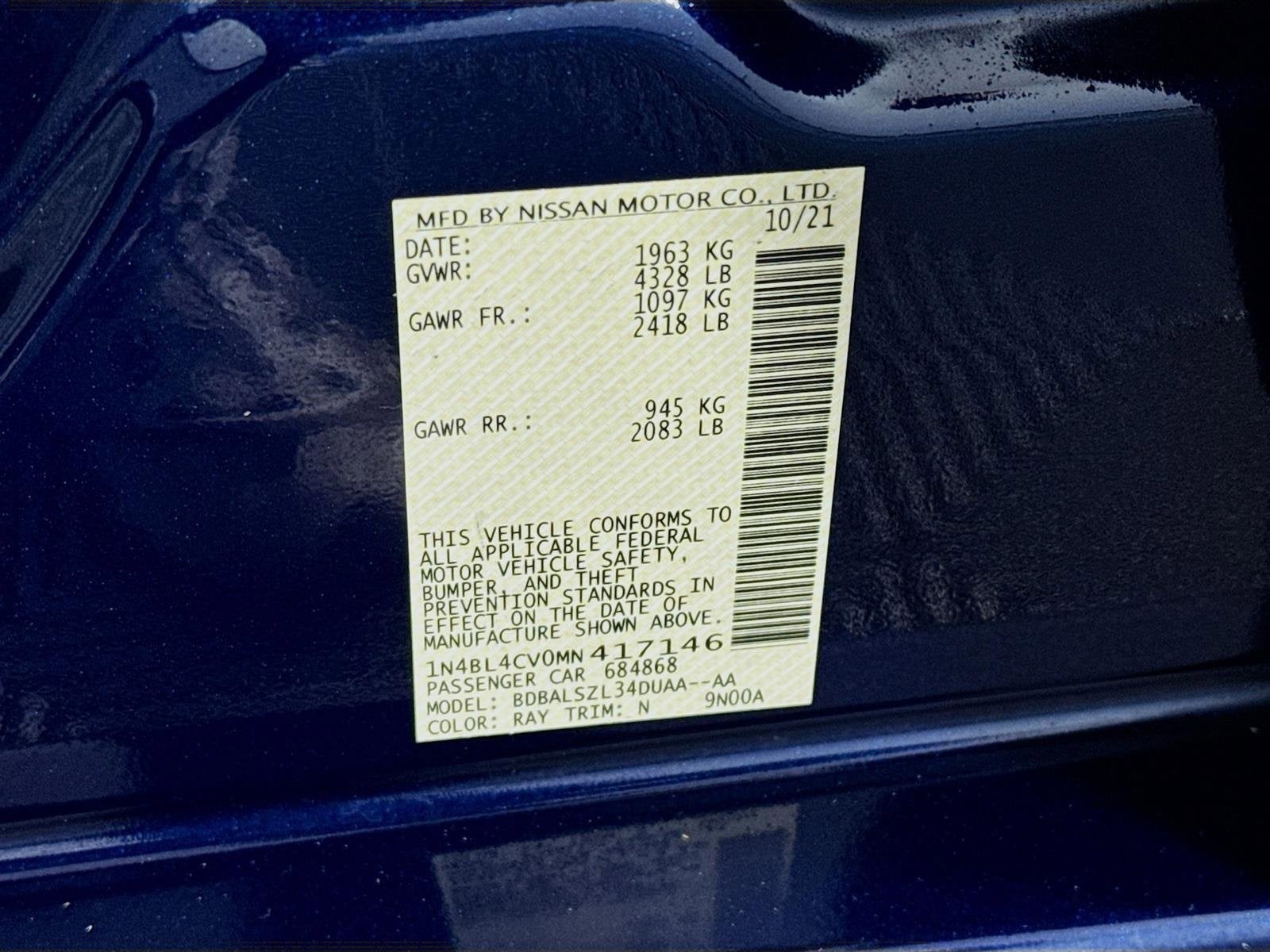 2021 Nissan Altima 2.5 SR