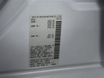 2025 Nissan Altima SR