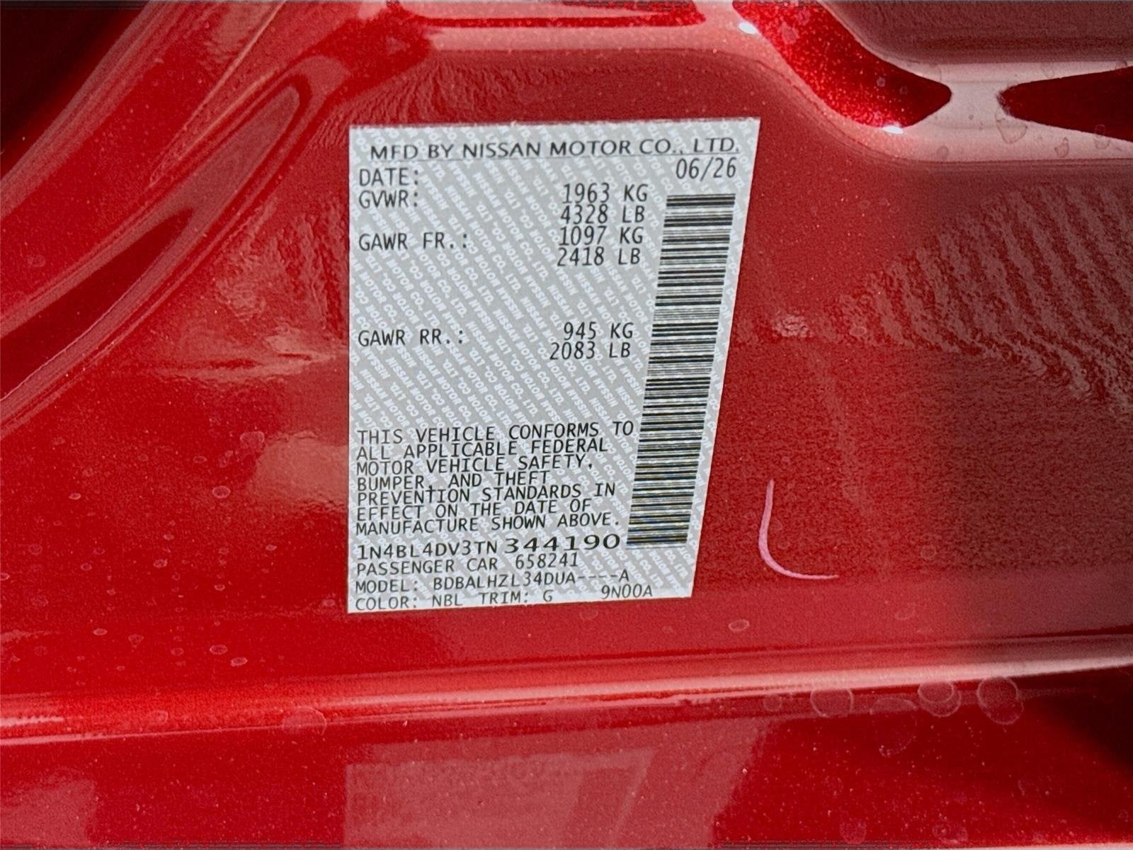 2026 Nissan Altima SV