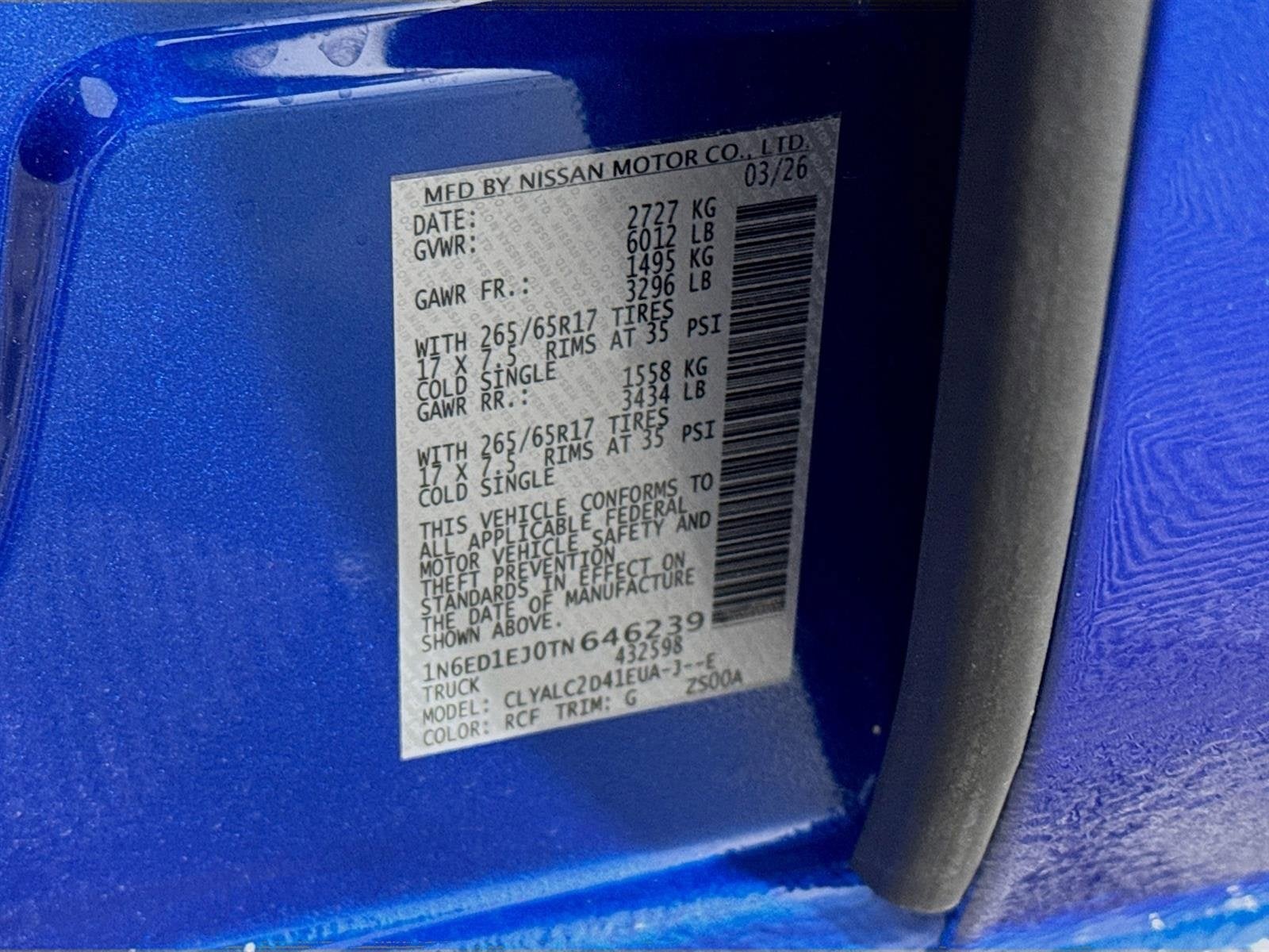 2026 Nissan Frontier SV