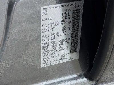 2026 Nissan Frontier SV