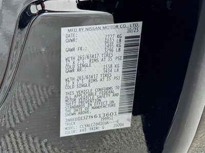 2026 Nissan Frontier SV