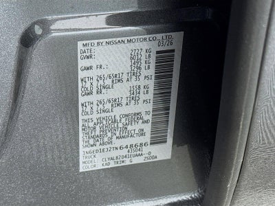 2026 Nissan Frontier SV