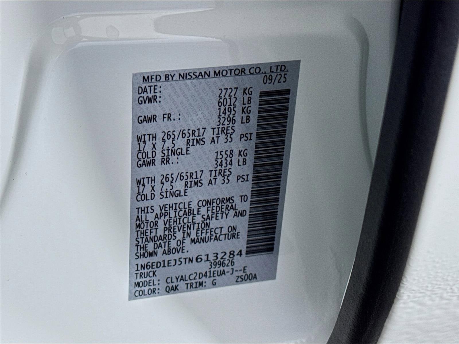 2026 Nissan Frontier SV