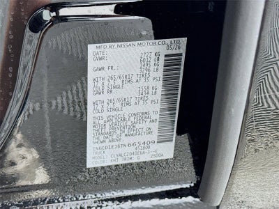 2026 Nissan Frontier SV