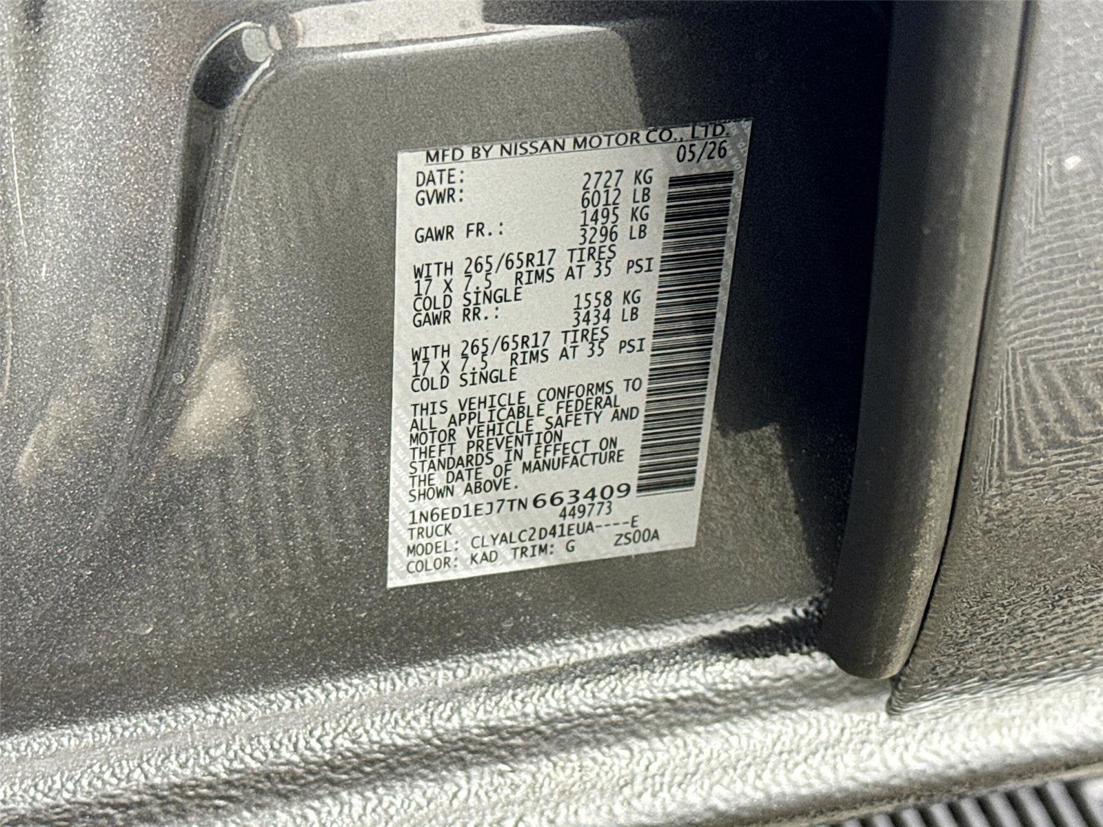 2026 Nissan Frontier SV
