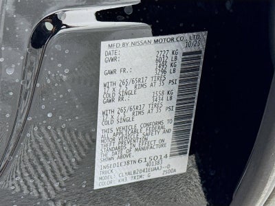 2026 Nissan Frontier SV