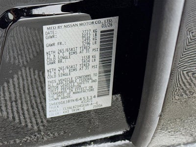 2026 Nissan Frontier SV