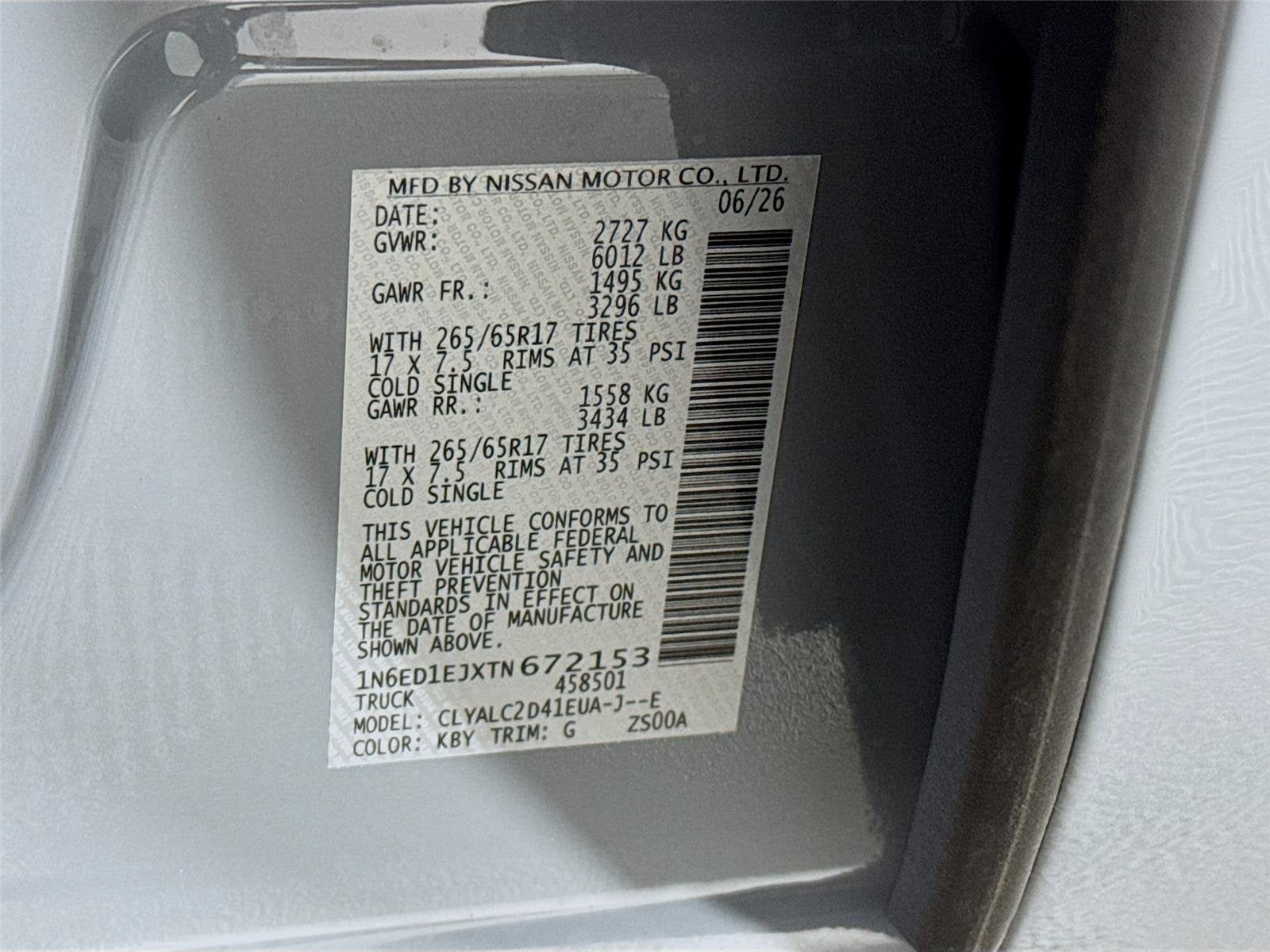 2026 Nissan Frontier SV