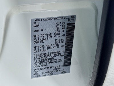 2026 Nissan Frontier PRO-4X