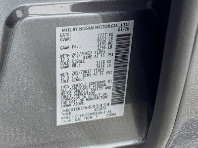 2026 Nissan Frontier PRO-4X