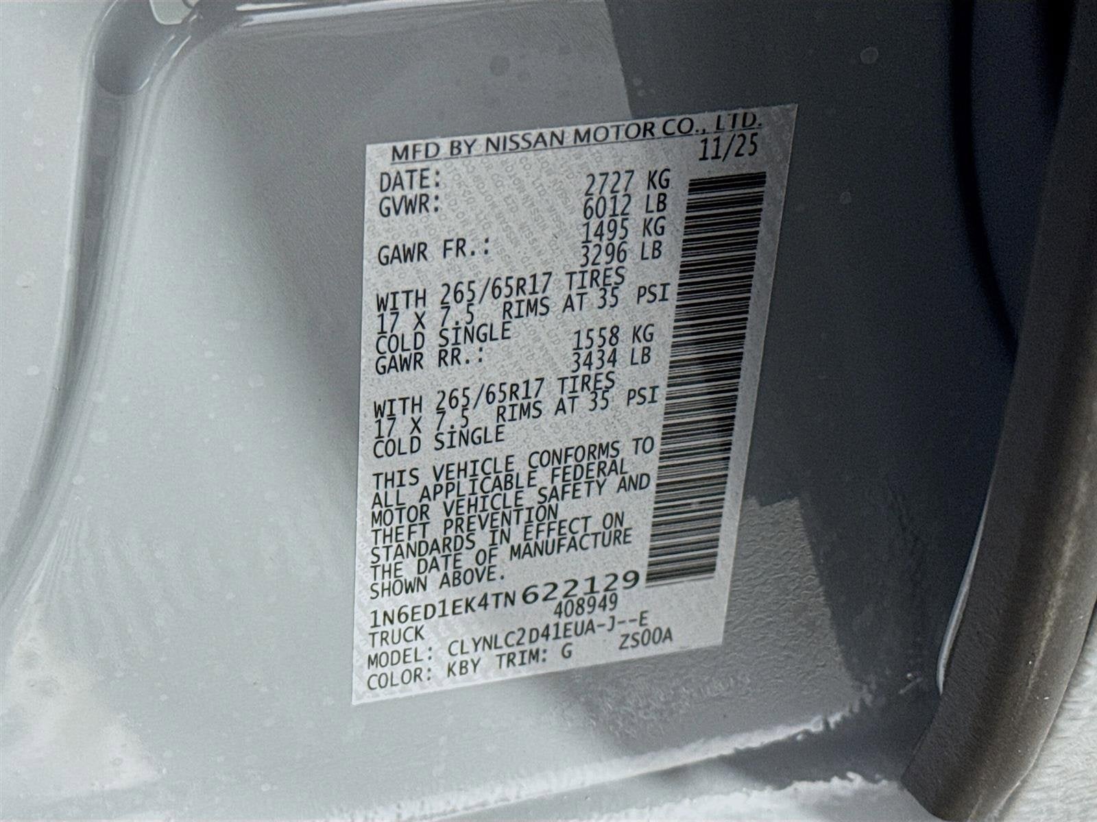 2026 Nissan Frontier SV