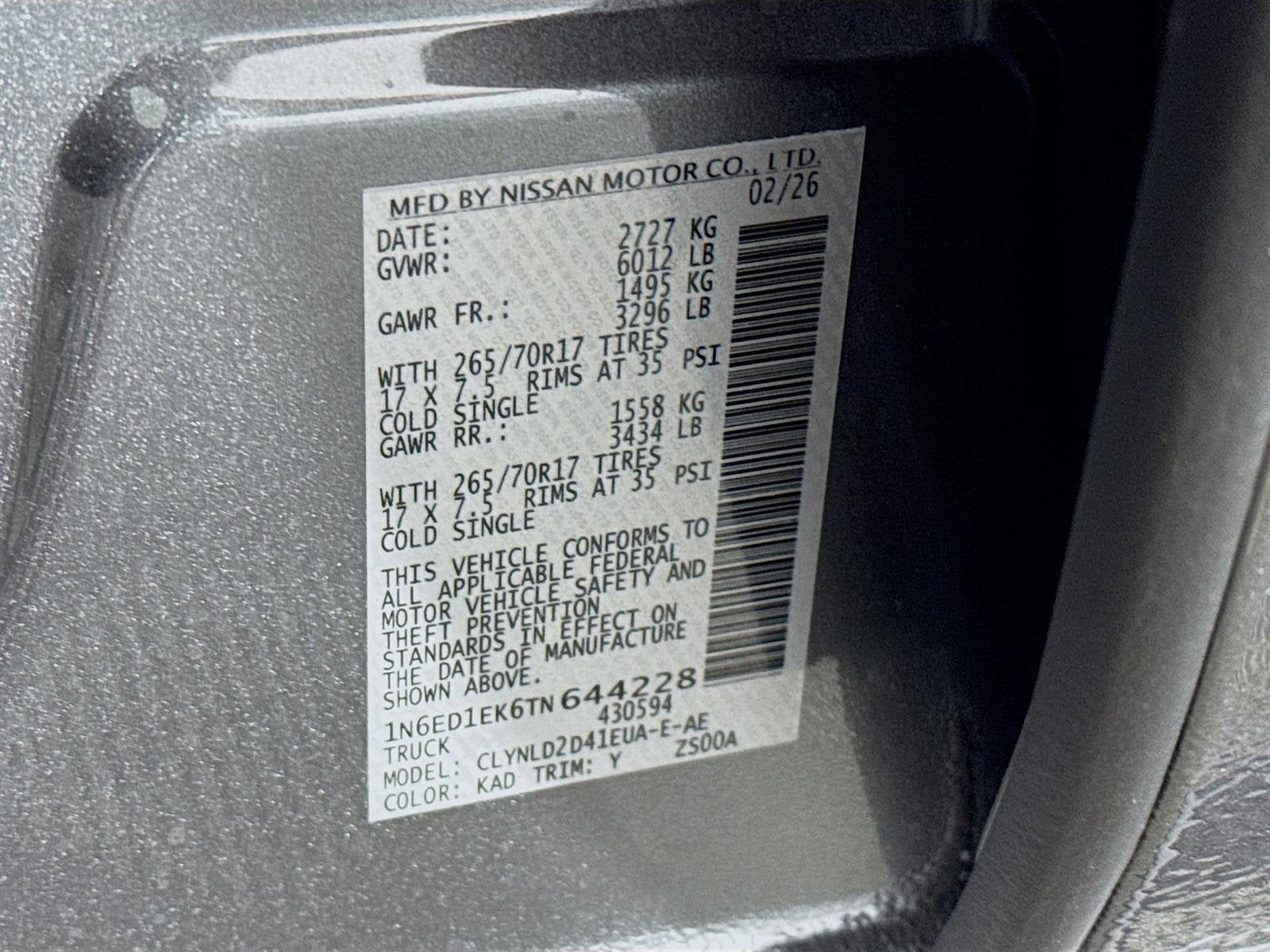 2026 Nissan Frontier PRO-4X