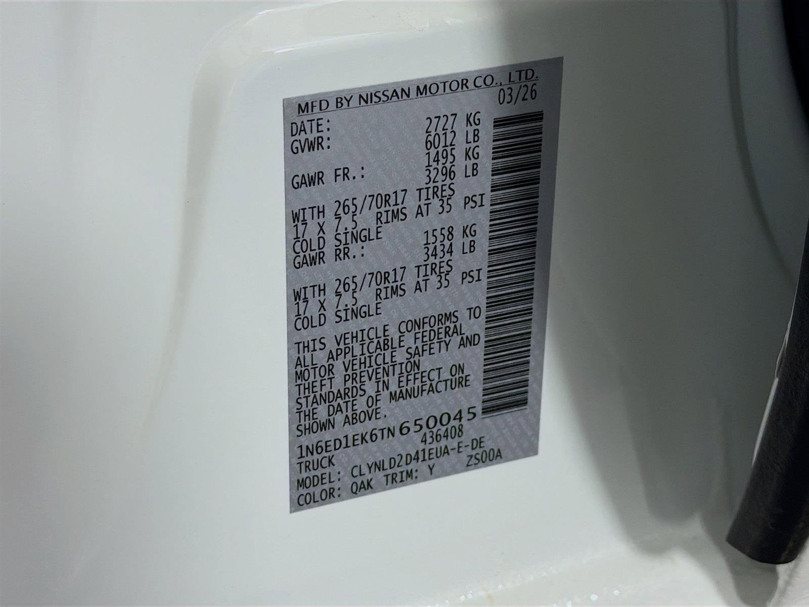 2026 Nissan Frontier PRO-4X w/R Package