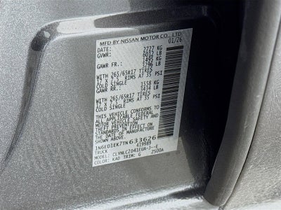 2026 Nissan Frontier SV