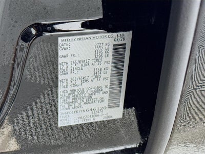 2026 Nissan Frontier SV