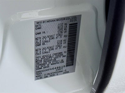 2026 Nissan Frontier SV