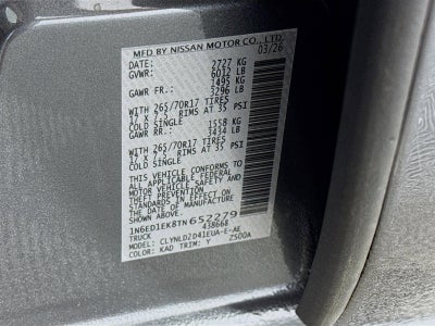2026 Nissan Frontier PRO-4X
