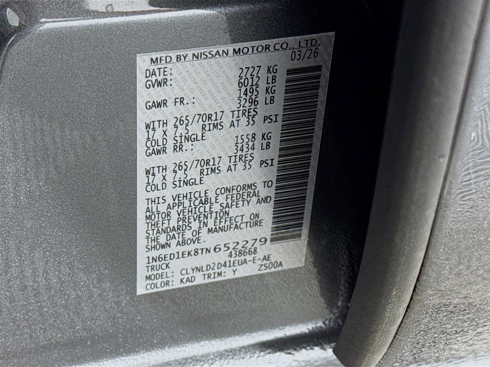 2026 Nissan Frontier PRO-4X