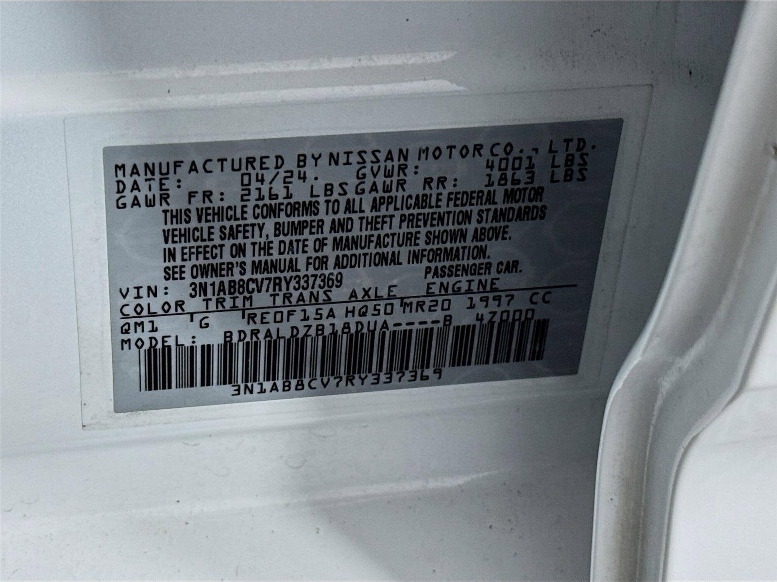 2024 Nissan Sentra SV