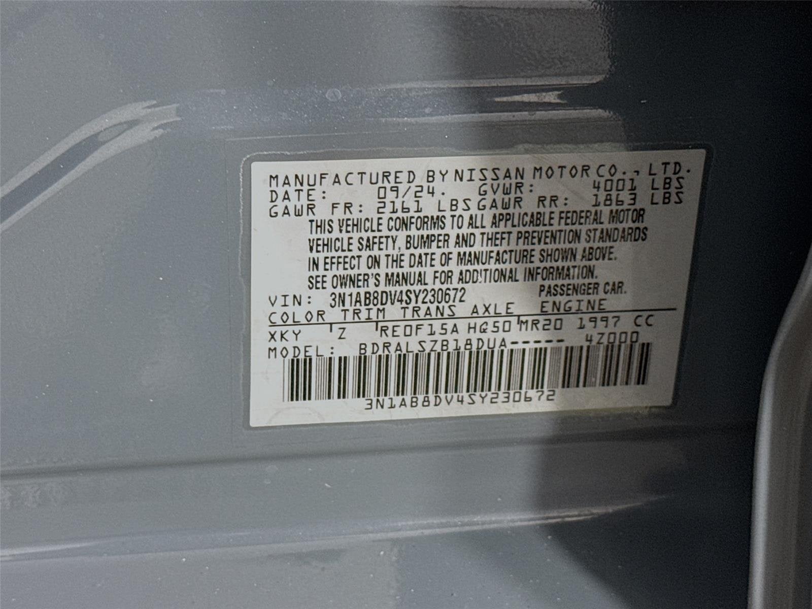 2025 Nissan Sentra SR
