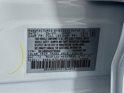 2025 Nissan Sentra SR