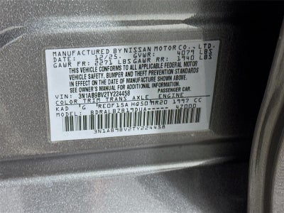 2026 Nissan Sentra S