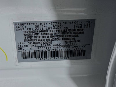 2026 Nissan Sentra SV