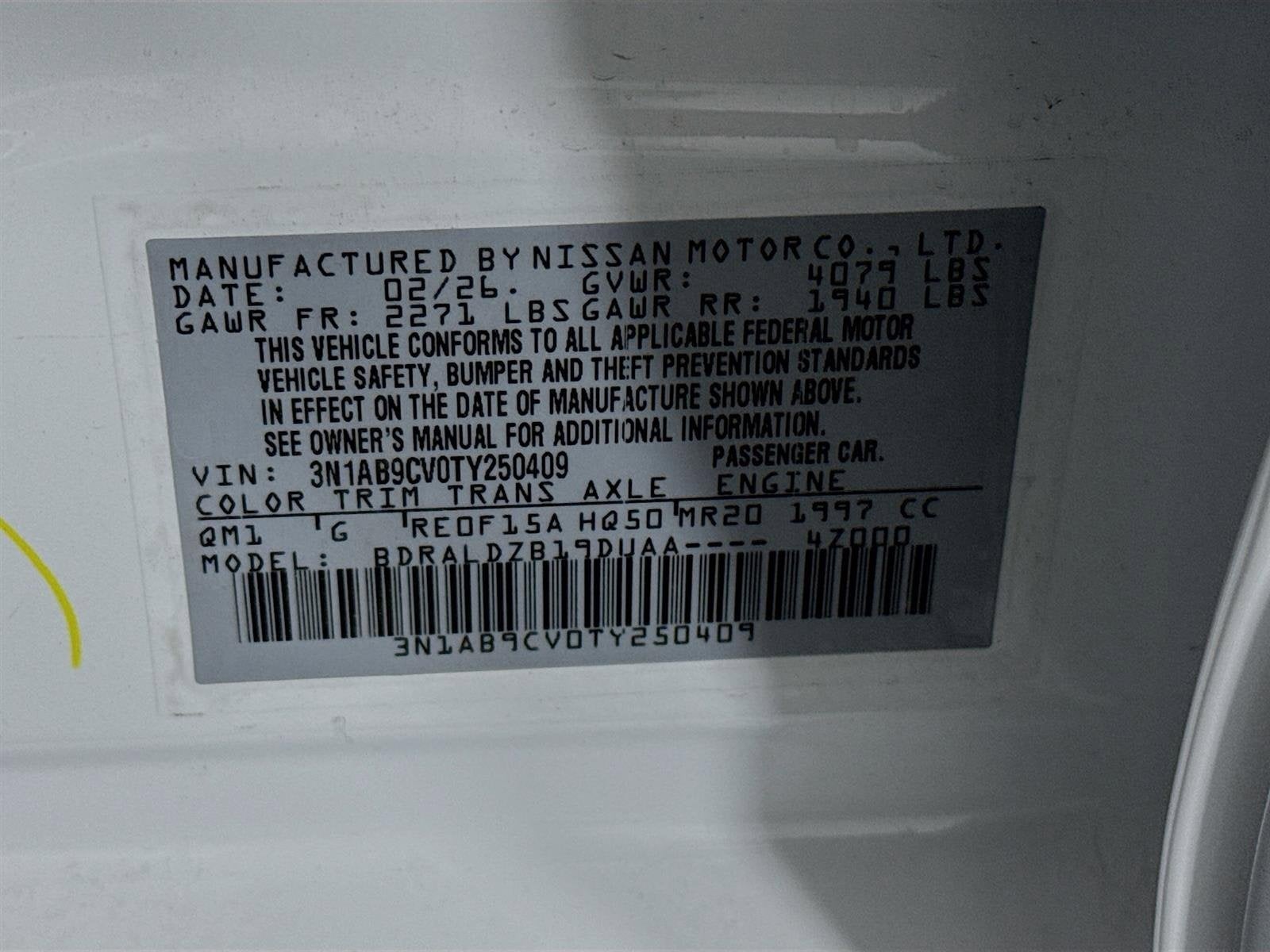 2026 Nissan Sentra SV