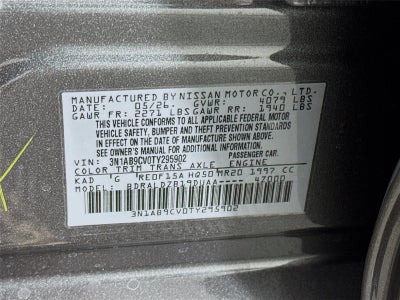 2026 Nissan Sentra SV