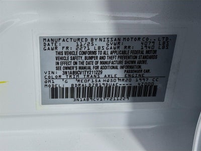 2026 Nissan Sentra SV